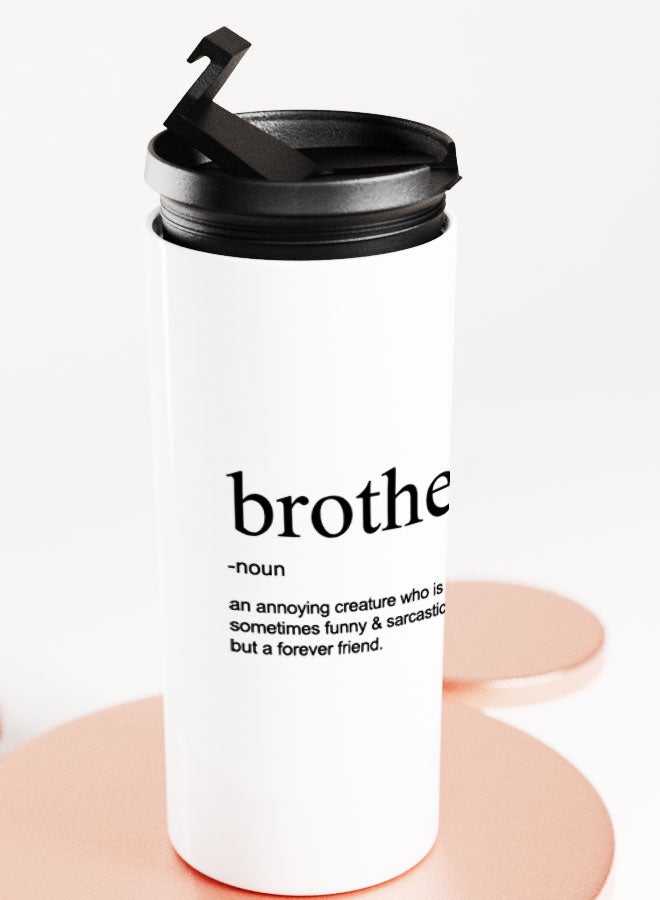 LIT White Tumbler Brother Funny Gift Straight Tumbler Funny Brother Present Brother Definition - Image 4