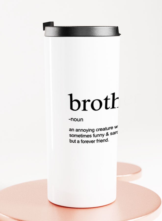 LIT White Tumbler Brother Funny Gift Straight Tumbler Funny Brother Present Brother Definition - Image 2