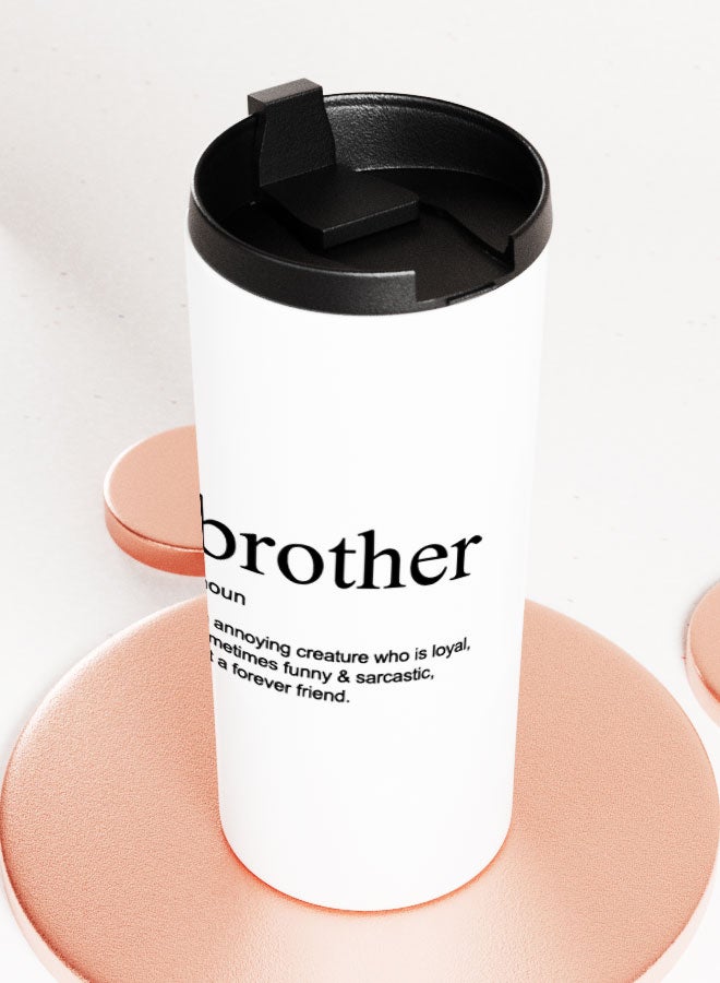 LIT White Tumbler Brother Funny Gift Straight Tumbler Funny Brother Present Brother Definition - Image 3