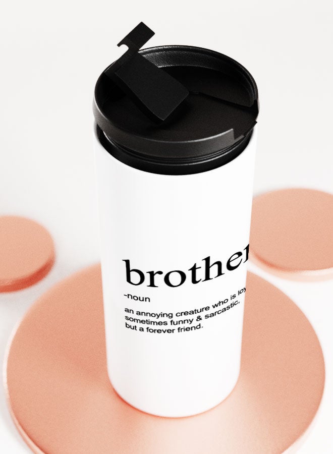 LIT White Tumbler Brother Funny Gift Straight Tumbler Funny Brother Present Brother Definition - Image 5