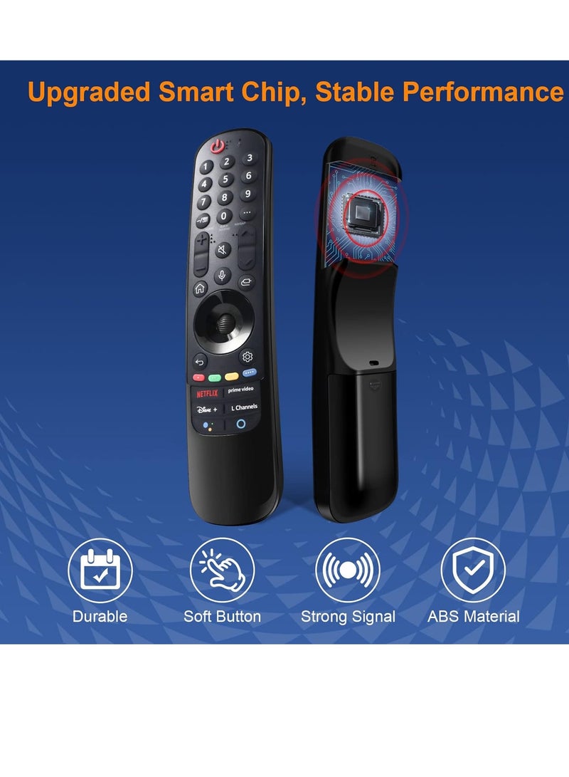 ELTRAZONE Universal Replacement Remote Control AN-MR21GA AN-MR21GC for LG Smart TV 43NANO 50UP 55NANO 60UP 65NANO 70UP 75NANO 86NANO OLED Series (Without Voice Magic Pointer Function) with Battery - Image 3