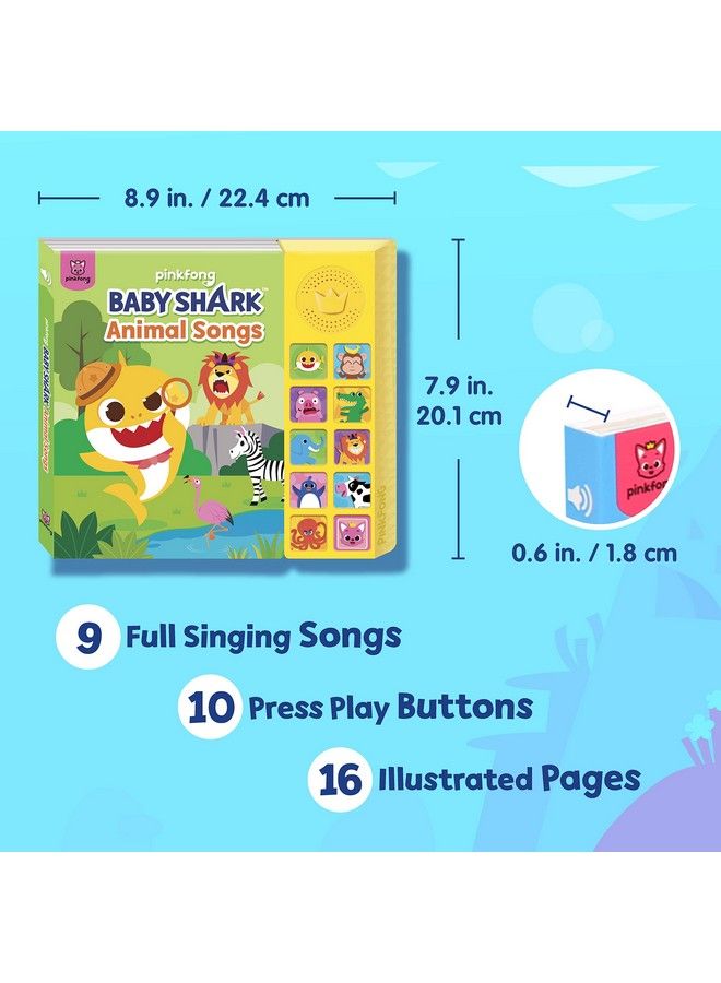 Pinkfong Baby Shark Animal Songs 10 Button Sound Book ; Learning & Education Toys ; Interactive Books For Toddlers 1 3 ; Gifts For Boys & Girls - Image 3