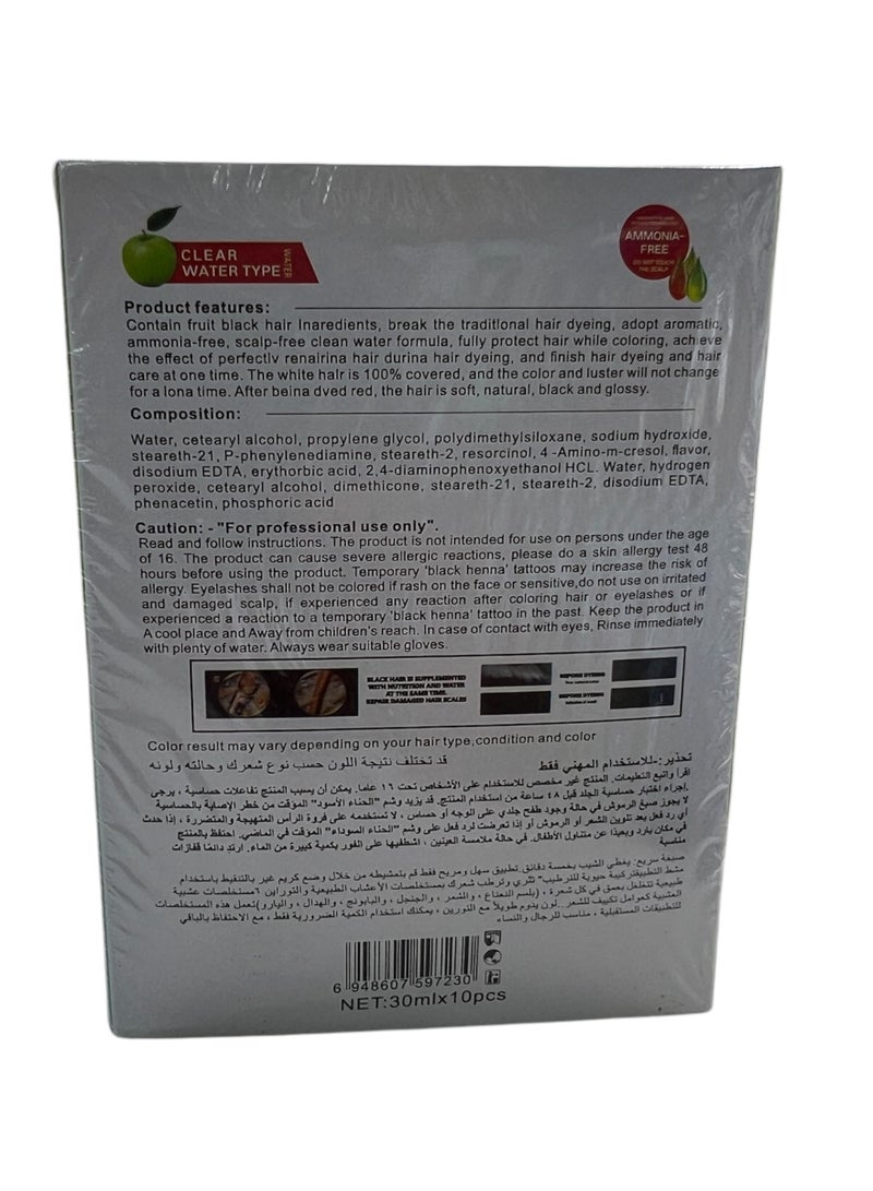 Apple Blossom Naturals Natural Hair Color Cream Black 30ml - Image 2