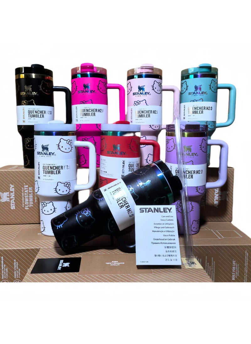 Stanley - Stanley Quencher H2.0 FlowState Stainless Steel Vacuum Insulated Tumbler with Lid and Straw for Water, lced Tea or Coffee, Smoothie and More, 40 oz - Image 1