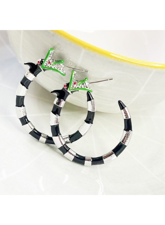 GELESE Ladies' niche earrings, high-end elegant snake shaped earrings - Image 2