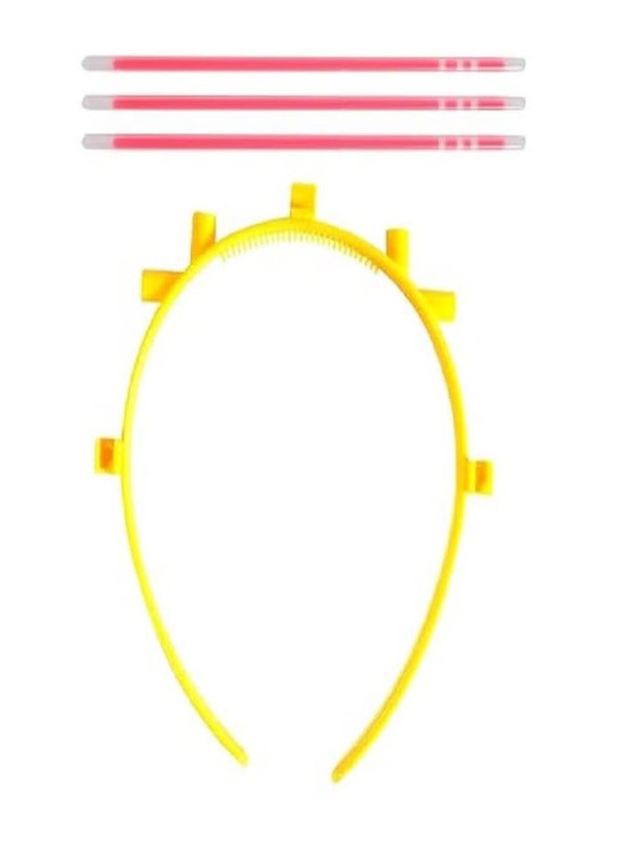 Mickey Mouse Glow in the Dark Yellow Hairpin - Image 1