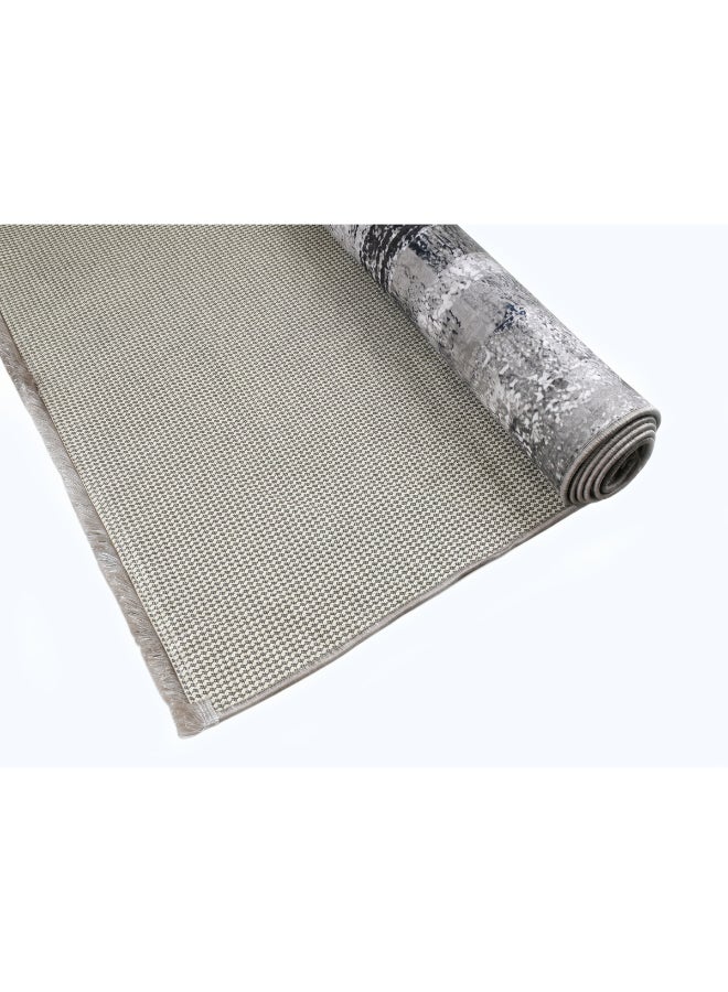 Spectra Home Carpet Rug with Anti-Slip Backing | Printed Abstract Frame Design - Beige | Size - 160x230 cm - 5x7.5 ft | For Medium Sized Family Room, Bedroom with Queen Beds, 4-6 Seater Dinning Area, Entry Hallways & Foyers - Image 2