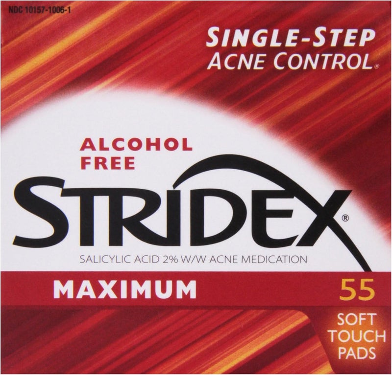Stridex Daily Care Maximum Strength Acne Control Pads - 55 Count - Image 1