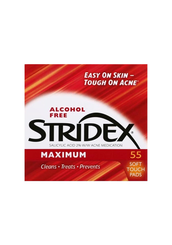 Stridex Daily Care Maximum Strength Acne Control Pads - 55 Count - Image 2