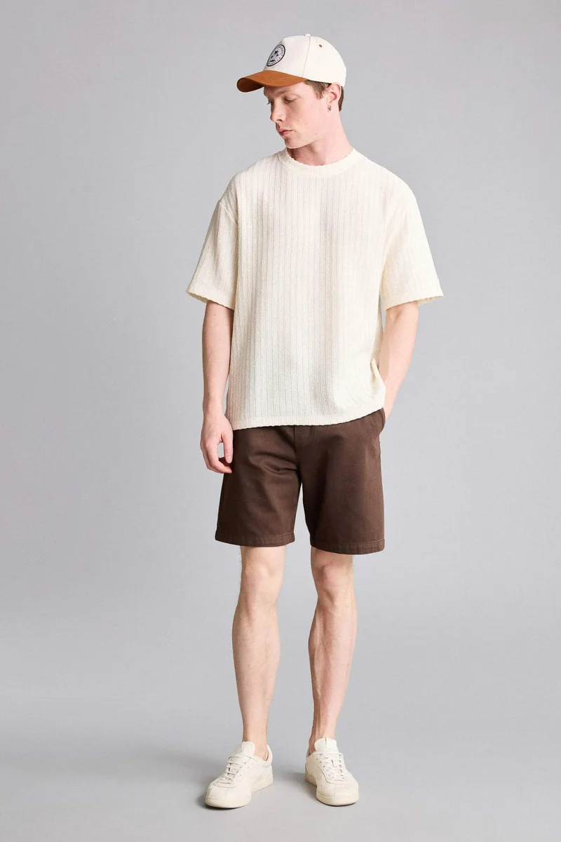 DeFacto Boxy Fit Crew Neck Short Sleeve T-Shirt