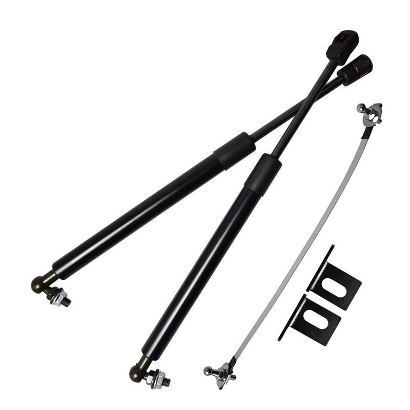 TSUBASA Lift Supports Struts for 20202024 Hyundai Elantra CN7 Front Bonnet Hood Modify Carbon Fiber Gas Charged Shock Dampers Spring Bar 2 PCS Normal Black