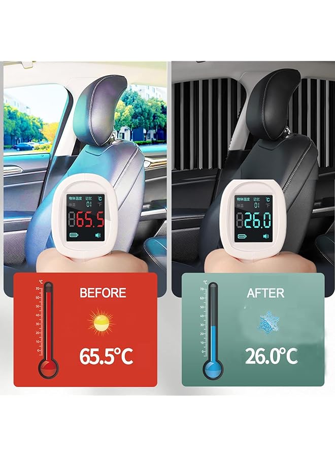 Pack Slidable Car Side Window Sun Shades Privacy Magnetic Curtains For Baby Sleeping With Heat And Uv Protection(Black) W01003 - Image 3