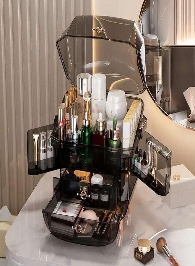 Azelf Cross-Border Plastic Cosmetics Skin Care Storage Box Cosmetics Storage Box Advanced Desktop Luxurious Appearance Elegant Look - Image 2