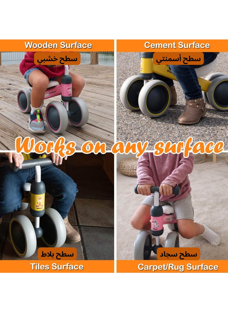 F.A.M.S - Kids Balance Bike – Lightweight, Adjustable, Puncture-Proof, Safe and Fun Learning Bike for Toddlers – Ergonomic Design with Soft Non-Slip Handles, Vibrant Colors - Image 1