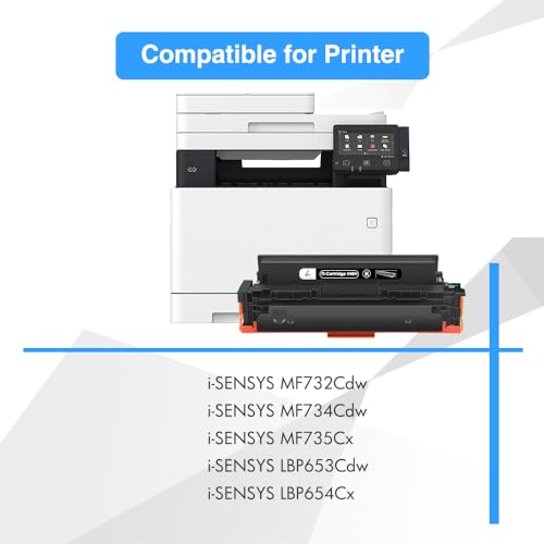 TRUE IMAGE 046H 046 Toner Cartridge Replacement for Canon 046H 046 CRG-046H Color ImageCLASS MF733Cdw MF731Cdw MF735Cdw MF730C MF731 MF733 LBP654Cdw LBP650C Printer Ink (Black Cyan Magenta Yellow) - Image 2