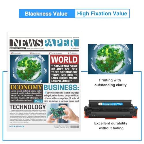 TRUE IMAGE 046H 046 Toner Cartridge Replacement for Canon 046H 046 CRG-046H Color ImageCLASS MF733Cdw MF731Cdw MF735Cdw MF730C MF731 MF733 LBP654Cdw LBP650C Printer Ink (Black Cyan Magenta Yellow) - Image 5