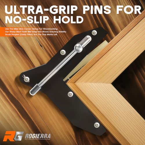Rogierra Miter Clamps for Woodworking Corner Clamps for Picture Frames Window Door Casing Cabinet Trim DIY Crafting Secure 90 Angle Grip for Precision Projects - Image 3