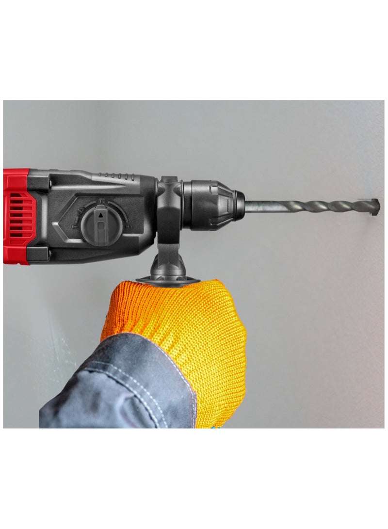 OSCO-TOOLS ROTARY HAMMER 26mm 1050W SDS-PLUS- 60Hz This drill is capable of drilling with a 26mm diameter, making it ideal for heavy-duty tasks. The SDS-Plus system allows for quick and easy bit changes, enhancing work efficiency 220V. - Image 4