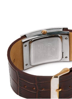 GENEVAL Leather Strap Analog Wrist Watch GLS044CRWO - 34mm - Brown  - Image 4