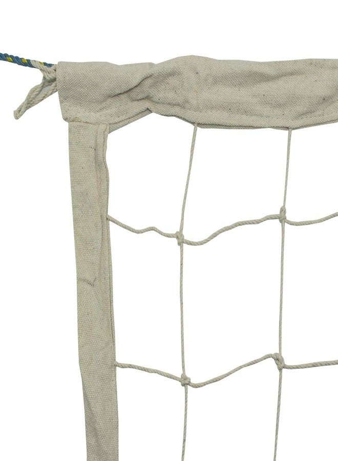 ترايامف شبكة كرة طائرة من القطن من ماركة Triumph Kay Kay مزودة بشريط قماشي على الجوانب الأربعة، مقاس 10 فتحات. - Image 4