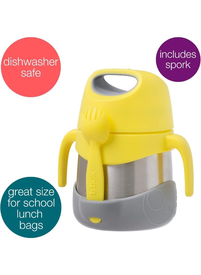 b.box وعاء طعام معزول من b.box مع ملعقة وشوكة للأطفال الصغار - Image 4