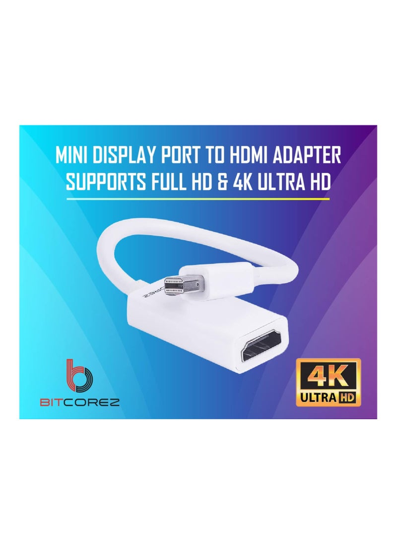 Bitcorez - Mini Display Port to HDMI Adapter - 4K Ultra HD - Image 1