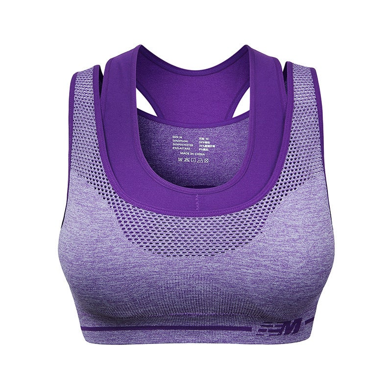 Generic Special offer sports short-sleeved shorts pants running fitness tight quick-drying breathable sweat-absorbent slim-fit top yoga clothes 0108 purple