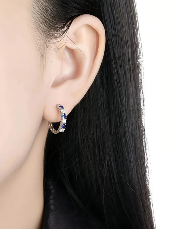 Styli  Embellished Hoop Earrings for Women | Best Price UAE