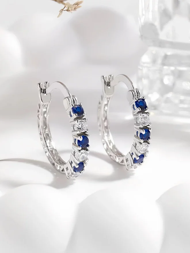 Styli  Embellished Hoop Earrings for Women | Best Price UAE