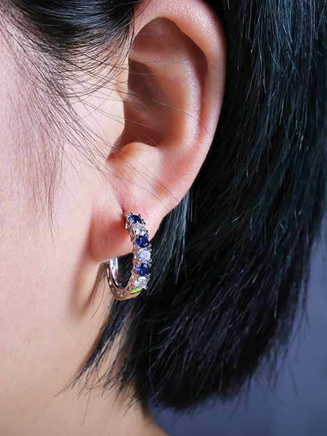 Styli  Embellished Hoop Earrings for Women | Best Price UAE