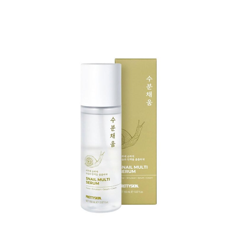 PRETTYSKIN Snail Mucin Serum for face 507floz 150ml TonerEmulsionSerumCream Korean Skin Care