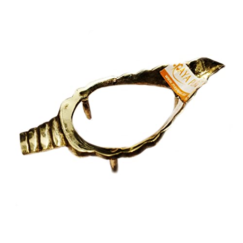 MAYAPURI Brass Shankha Stand for Puja, Sankha Stand for 4-7 inch Shank (Pack of 1) - Image 2