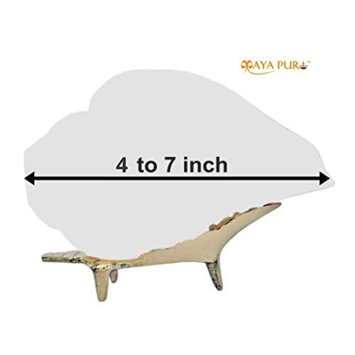 MAYAPURI Brass Shankha Stand for Puja, Sankha Stand for 4-7 inch Shank (Pack of 1) - Image 5
