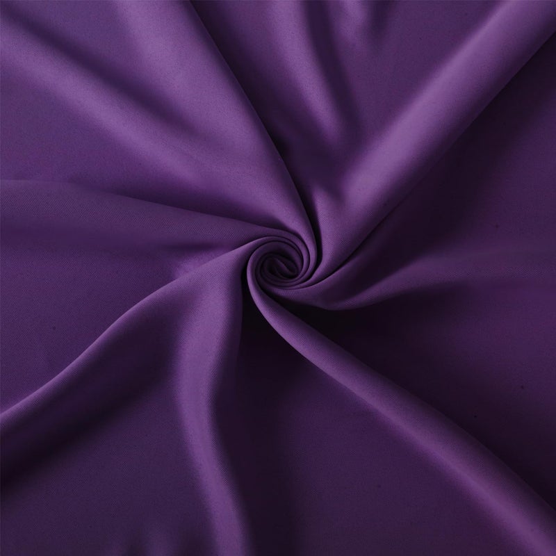 LEMOMO Blackout Curtains 52 x 63 inch/Purple Curtains Set of 2 Panels/Thermal Insulated Room Darkening Bedroom Curtains - Image 5