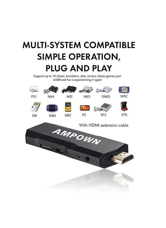 Generic - GD10 Game Stick Built-in 40000 Games 128GB 2.4G Wireless Controller HD Retro Video Game Console 4k HD Video Game Console - Image 1
