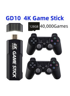 GD10 Game Stick Built-in 40000 Games 128GB 2.4G Wireless Controller HD Retro Video Game Console 4k HD Video Game Console