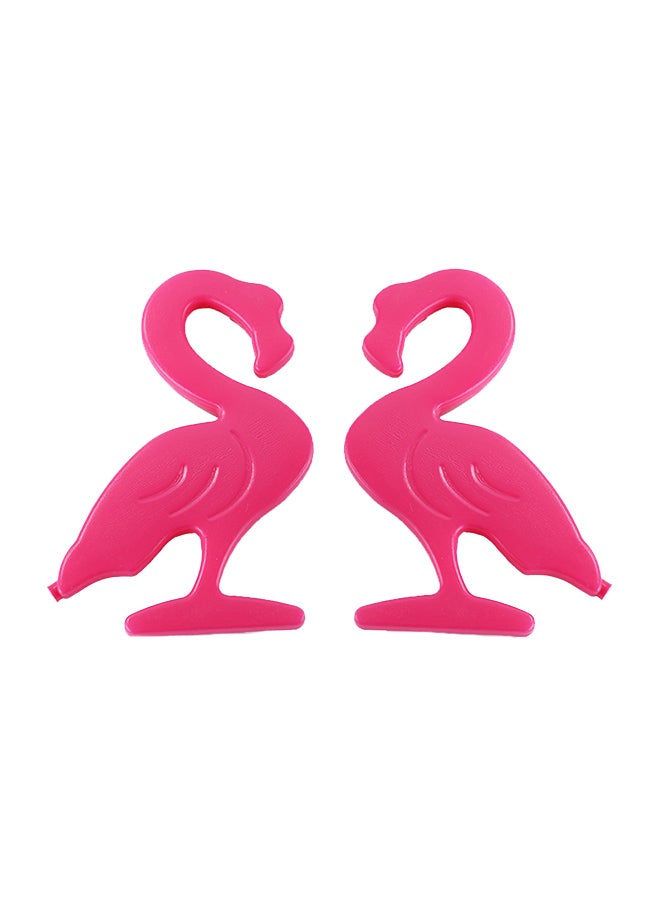 Eazy Kids Set of 4 Flamingo Reusable Hard Ice Packs for Lunch bags - Pink - Image 3
