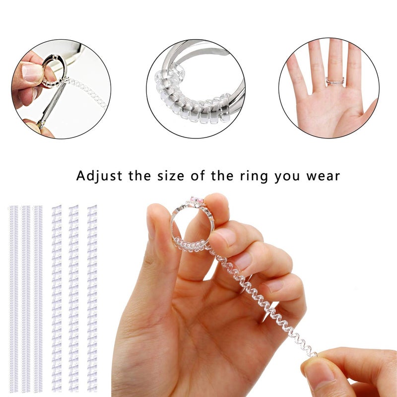PHYHOO PHYHOO Ring Sizer Mandrel Set Metal Stick Measuring Tool Kit Finger Sizing Gauge US Size including Jewelry Rubber Hammer  - Image 5