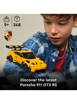 لعبة السيارة الخارقة Porsche 911 GT3 RS من ليغو® سبيد تشامبيونز، مجموعة نموذج ومجموعة بناء 77239 - view 3