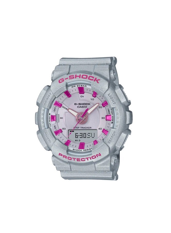 كاسيو ساعة كاسيو جي-شوك - GMA-S130NP-8ADR مينا رمادية، سوار رمادي - Image 1