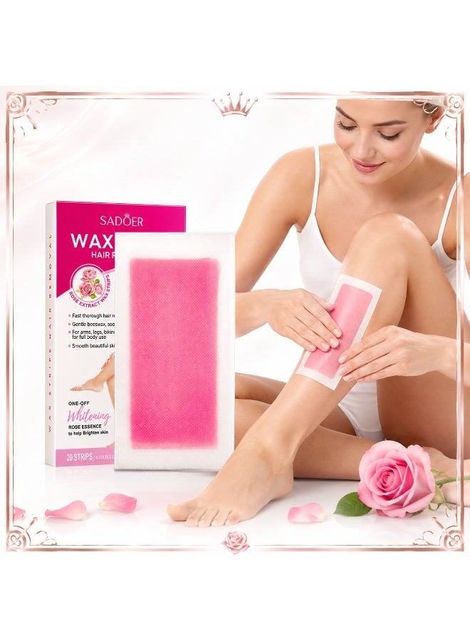 SADOER 10pc Hypoallergenic Wax Strip Kit - Image 4