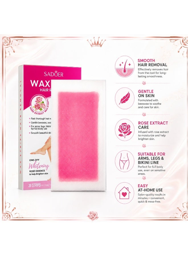 SADOER 10pc Hypoallergenic Wax Strip Kit - Image 3
