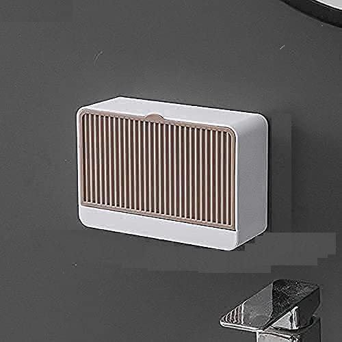 PRAMANTA Self Draining Soap Dish Holder/Soap Dish/Soap Tray/Soap Case/sabu dani/Soap Stand with lid Cover Accessories for Bathroom (1Pcs) - Image 4