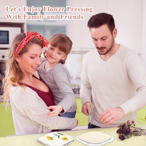 Catcan Microwave Flower Press Kit, 4 Layers Quickly Flower Pressing Kit for Adults to Quickly Making Plant Specimens, Used for DIY Art & Crafts in Nature Plants Flowers(8 x 8 inch) - Image 4