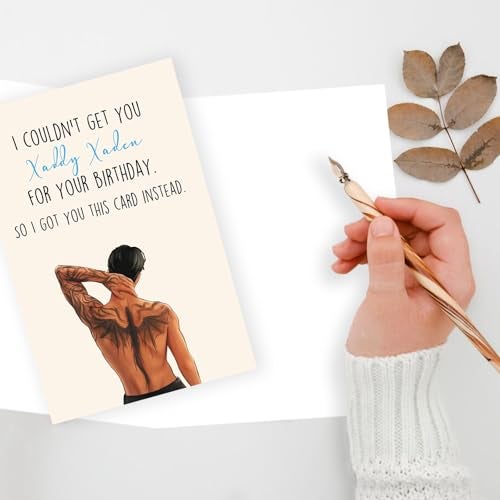 ICOOLYI Funny Birthday Card for Her, Bestie, Humorous Gift for Fantasy Book Lovers or Best Friends, Fourth Wing-Inspired Card - Image 4