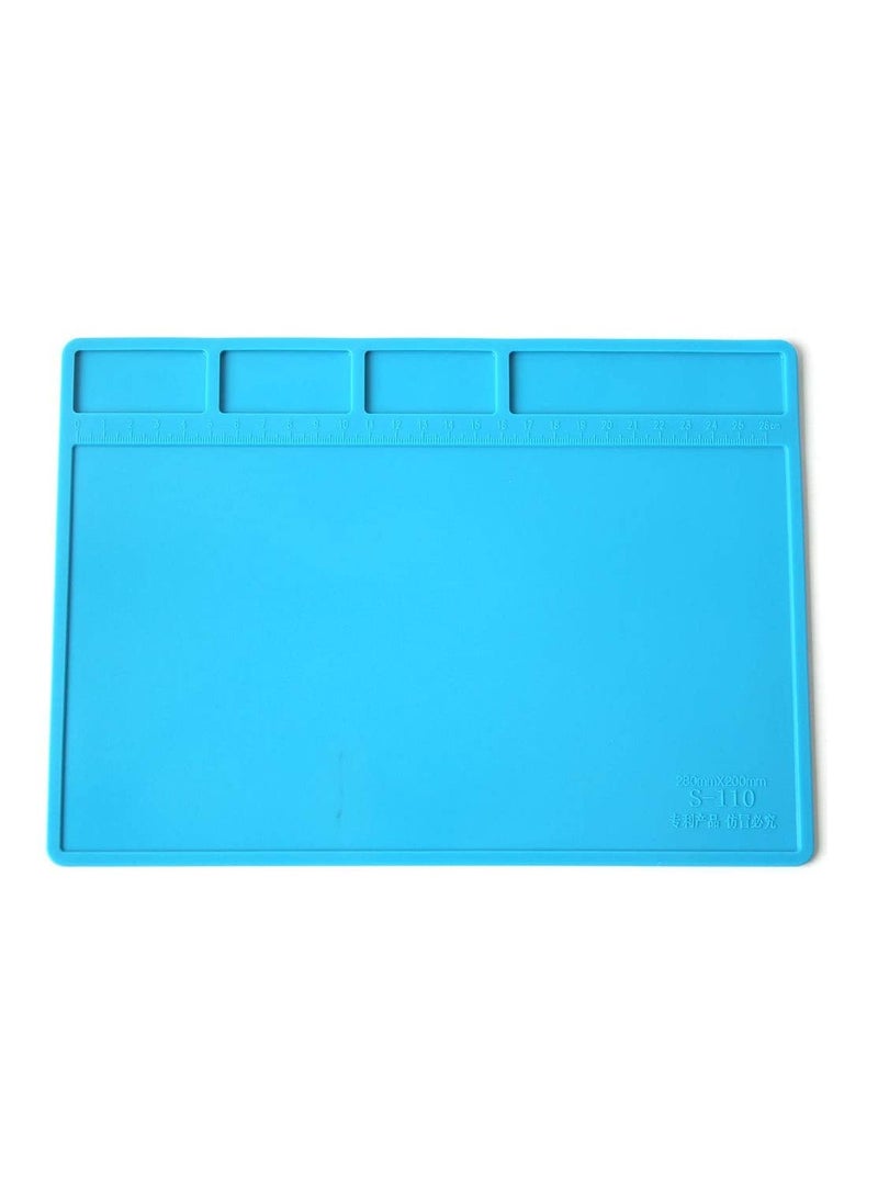 Rubik Basic Mini Silicone Repair Soldering Work Mat Heat Resistant Repairing Desk Pad  - Image 2