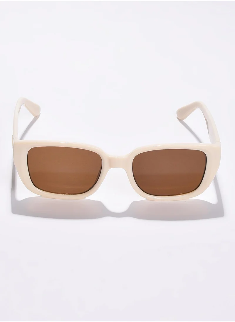 Haute Sauce Brown Lens Brown Rectangle Sunglasses
