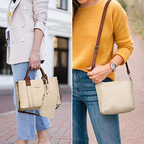 Dasein Purses Handbags for Women Tote Wallet Set Top Handle Satchel Shoulder Hobo Bag 3pcs - Image 2