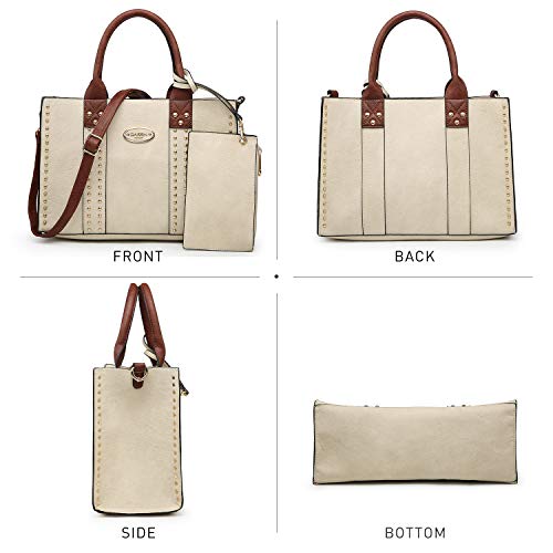 Dasein Purses Handbags for Women Tote Wallet Set Top Handle Satchel Shoulder Hobo Bag 3pcs - Image 3