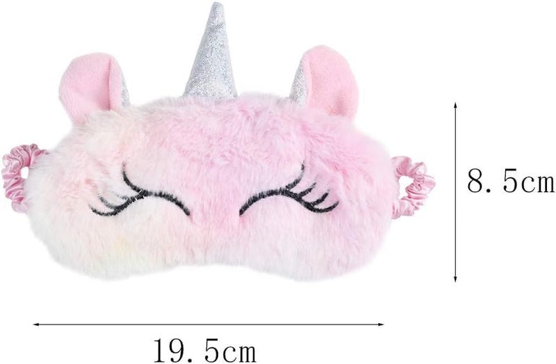 HZYH 3 قطع أقنعة نوم لطيفة، غطاء عين ناعم ورقيق للظلام أثناء النوم، قناع عيون فخم وناعم، قناع عيون كاواي، قناع قيلولة سحابي للسفر، مخصص للفتيات والسيدات وللأحلام الجميلة (بنفسجي + وردي + أزرق) - Image 2
